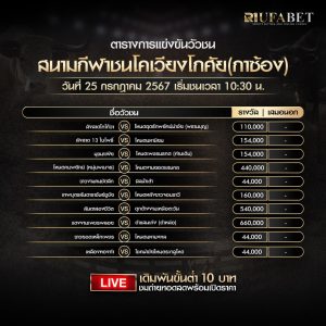 ตารางวัวชน 25-7-67