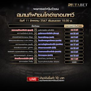 ผลแข่งขันวัวชน 11-8-67