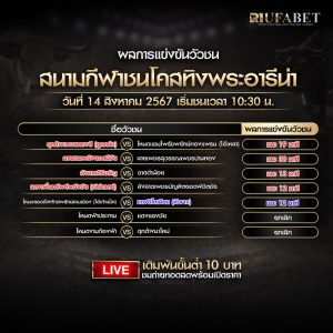 ผลแข่งขันวัวชน 14-8-67