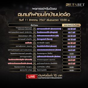 ผลแข่งขันวัวชน11-8-67