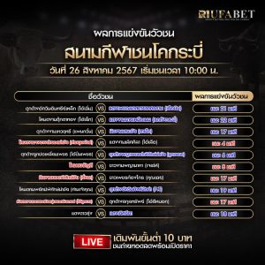 ผลแข่งขันวัวชน26-8-67