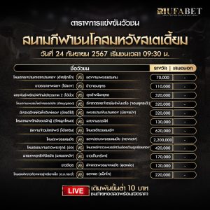 ตารางวัวชน24-09-67