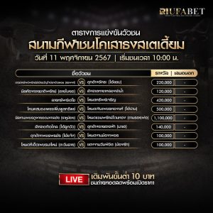 ตารางวัวชน11-11-67