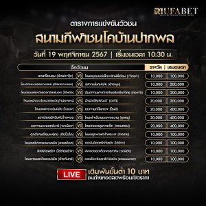 ตารางวัวชน19-11-67