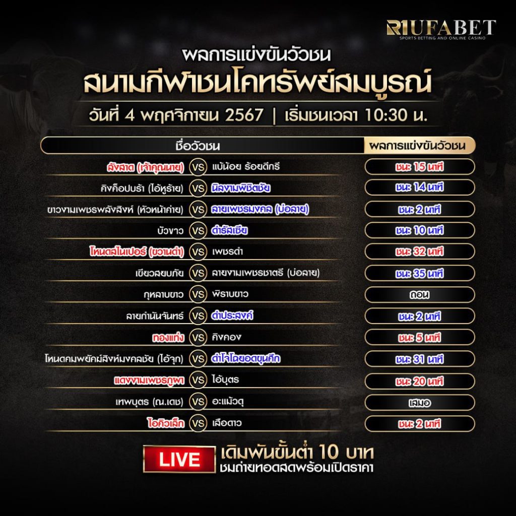 ผลวัวชน04-11-67