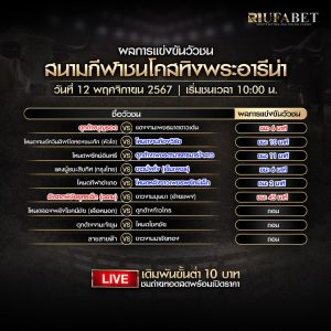 ผลแข่งขันวัวชน 12-11-67