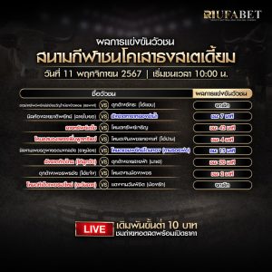 ผลแข่งขันวัวชน11-11-67