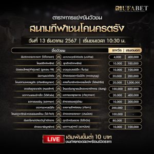 ตารางวัวชน13-12-67