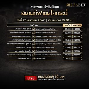 ตารางวัวชน25-12-67