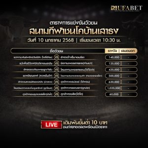 ตารางวัวชน10-1-68