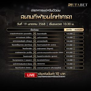 ตารางวัวชน19-01-68